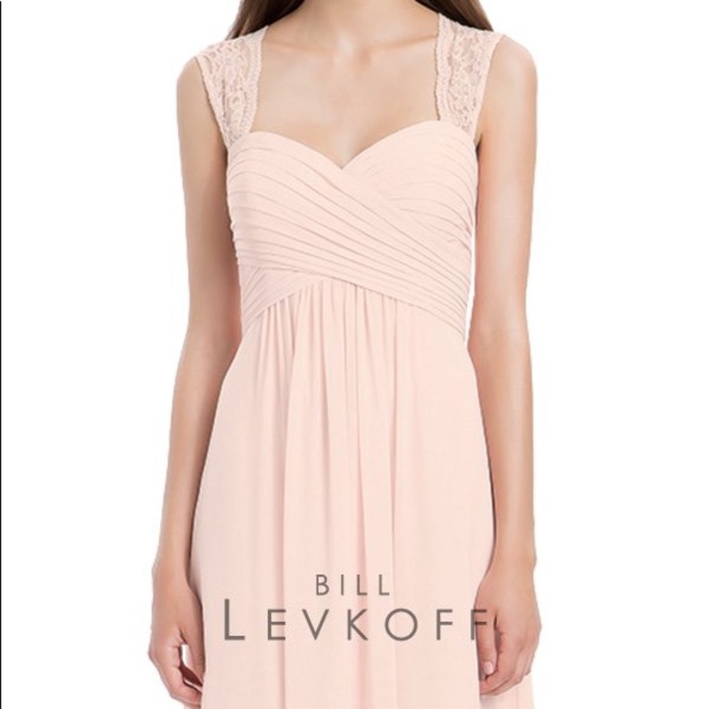 BILL LEVKOFF BRIDESMAID PROM DRESS 1173 petal pink